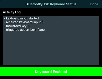 keyboard status
